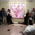 Unveiling the One-Heart mosaic - photo by Meredith Jones.